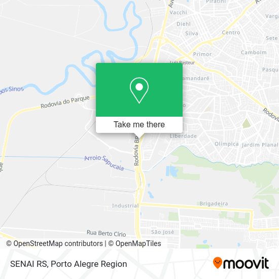 SENAI RS map