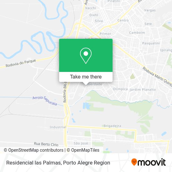 Residencial las Palmas map