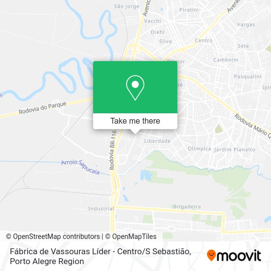 Fábrica de Vassouras Líder - Centro / S Sebastião map