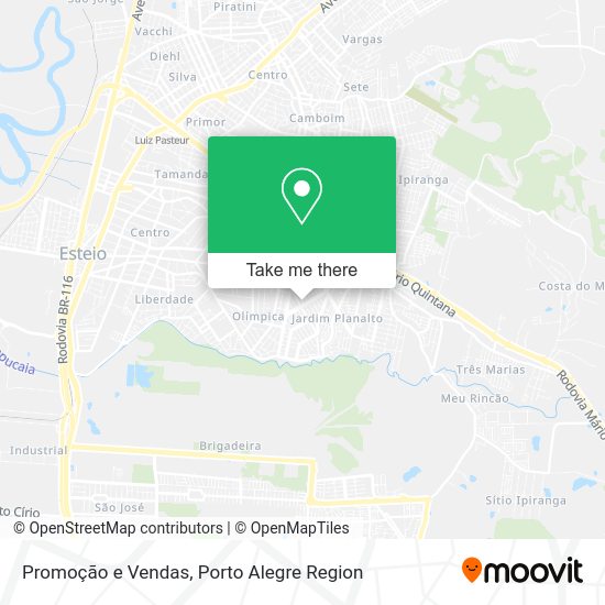 Promoção e Vendas map
