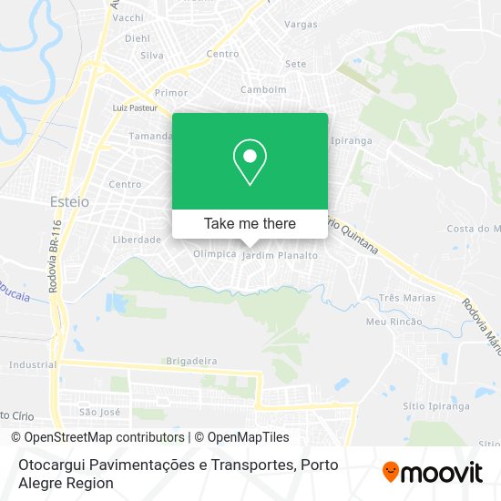 Otocargui Pavimentações e Transportes map