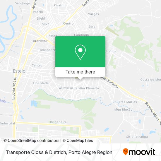 Transporte Closs & Dietrich map