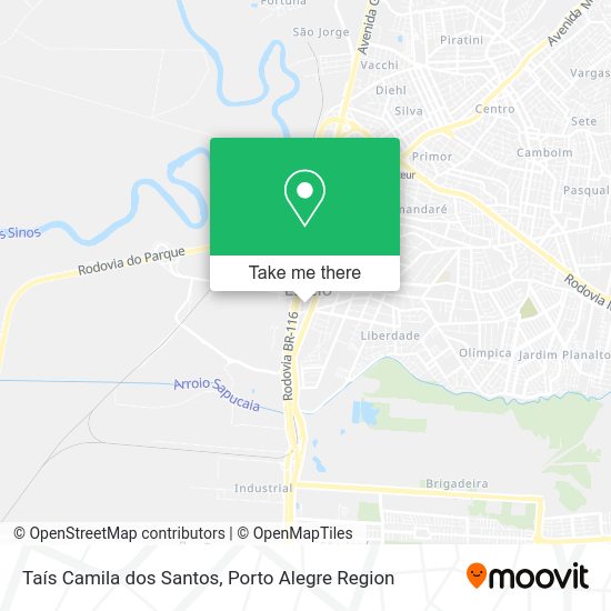 Taís Camila dos Santos map