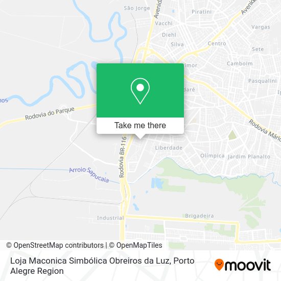 Loja Maconica Simbólica Obreiros da Luz map