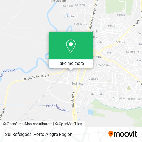 Sul Refeições map
