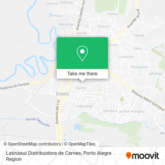 Latinasul Distribuidora de Carnes map