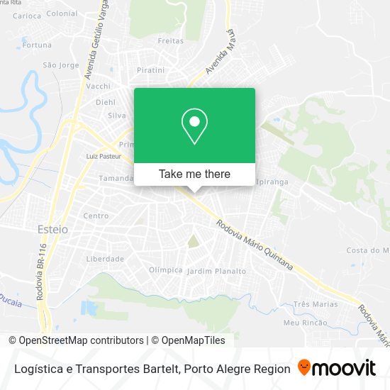 Logística e Transportes Bartelt map