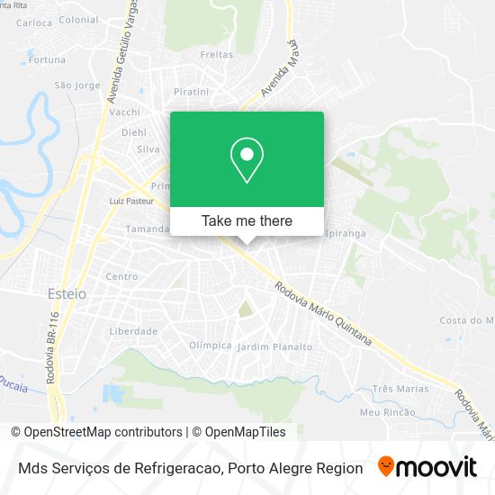 Mds Serviços de Refrigeracao map