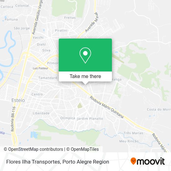 Flores Ilha Transportes map