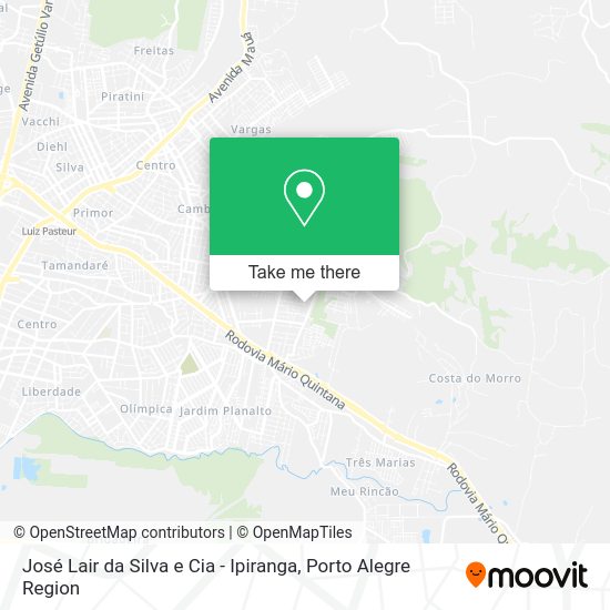 José Lair da Silva e Cia - Ipiranga map
