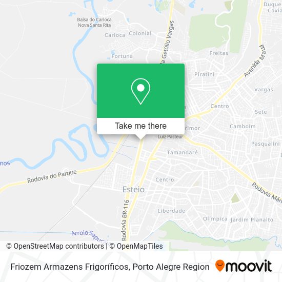 Friozem Armazens Frigoríficos map