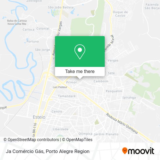 Ja Comércio Gás map