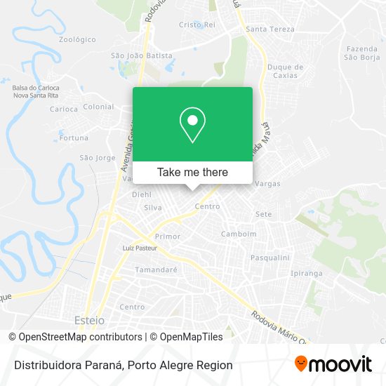 Distribuidora Paraná map
