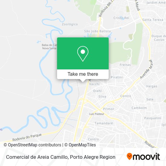 Comercial de Areia Camillo map