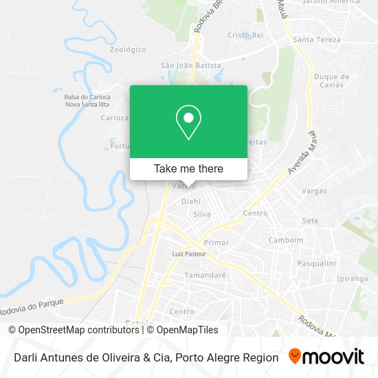 Darli Antunes de Oliveira & Cia map