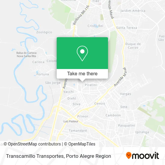 Transcamillo Transportes map