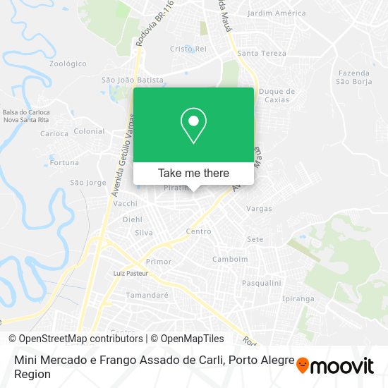 Mini Mercado e Frango Assado de Carli map
