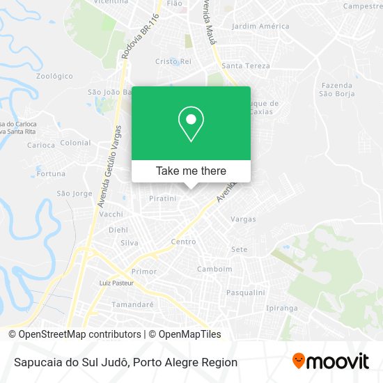 Sapucaia do Sul Judô map