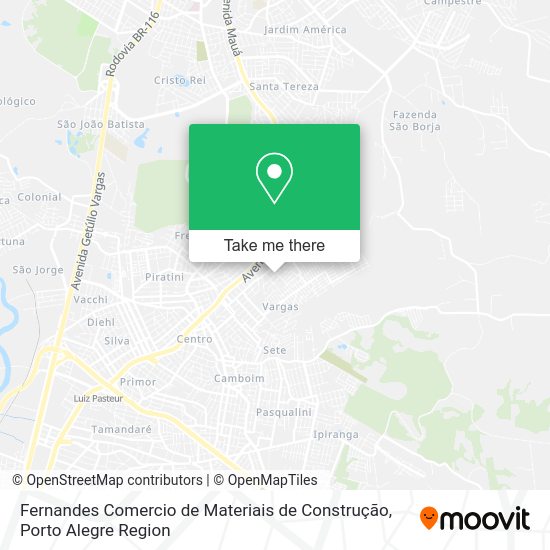 Fernandes Comercio de Materiais de Construção map