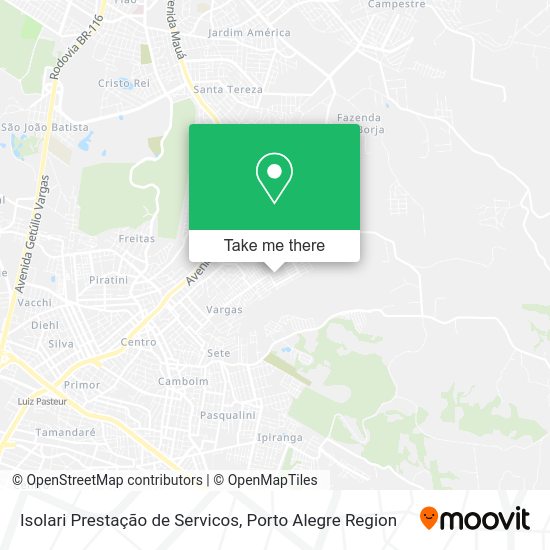 Isolari Prestação de Servicos map