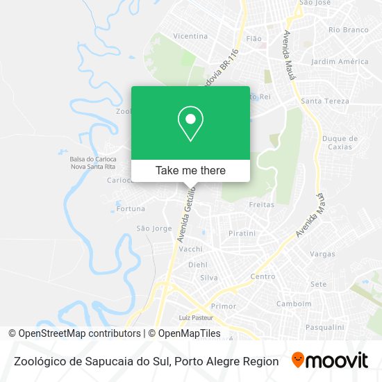 Zoológico de Sapucaia do Sul map