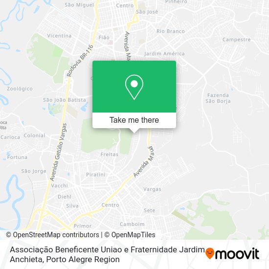Associação Beneficente Uniao e Fraternidade Jardim Anchieta map