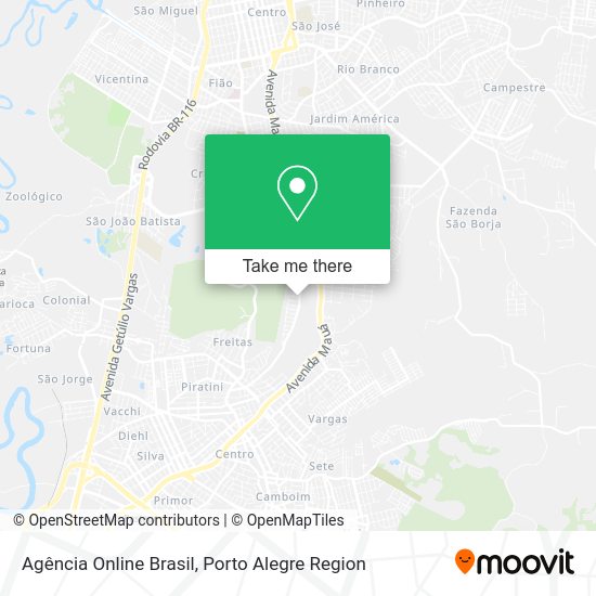 Agência Online Brasil map
