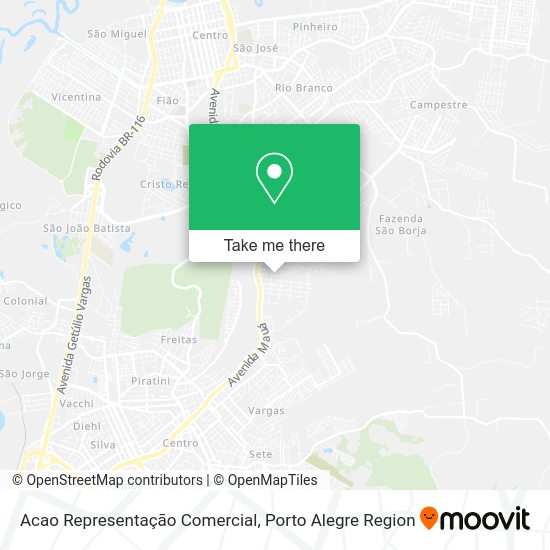 Acao Representação Comercial map