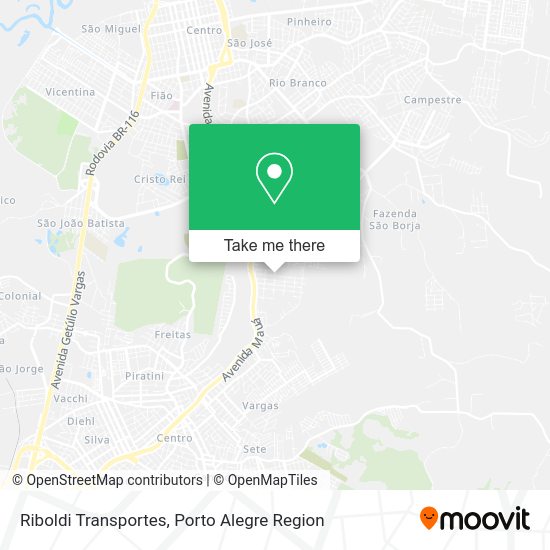 Riboldi Transportes map