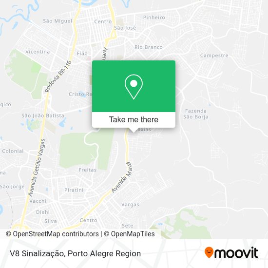V8 Sinalização map