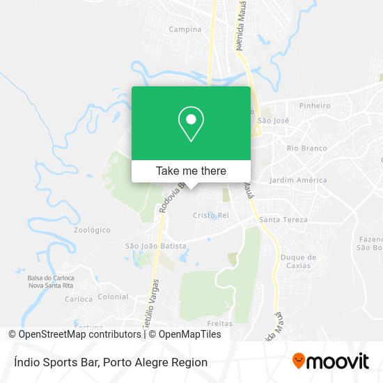Índio Sports Bar map