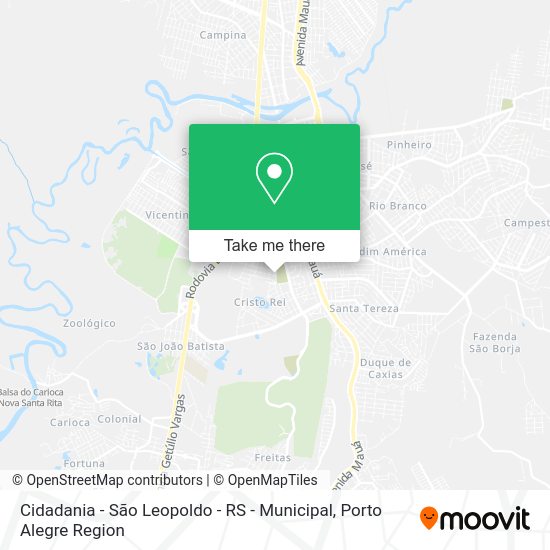 Cidadania - São Leopoldo - RS - Municipal map
