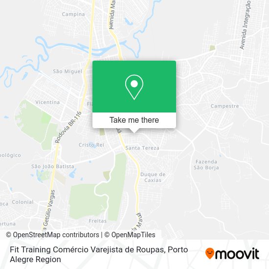 Fit Training Comércio Varejista de Roupas map