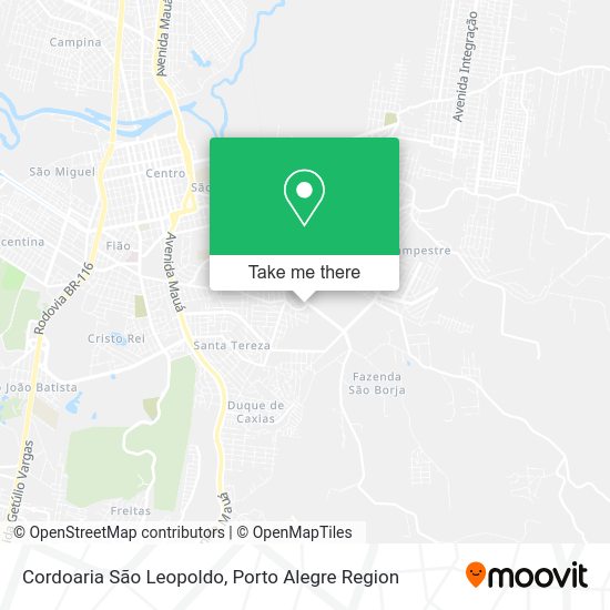 Cordoaria São Leopoldo map