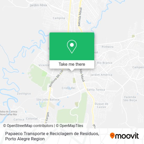 Papaeco Transporte e Reciclagem de Resíduos map