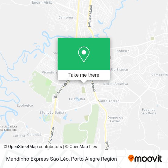 Mandinho Express São Léo map