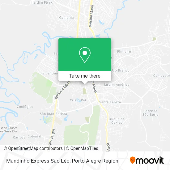 Mandinho Express São Léo map