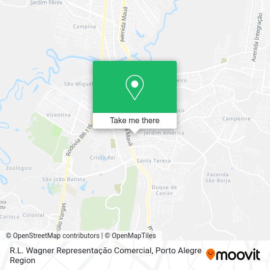 R.L. Wagner Representação Comercial map