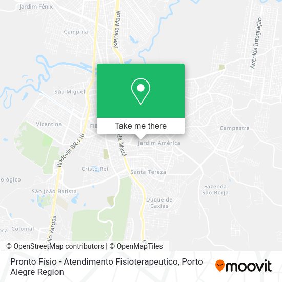 Pronto Físio - Atendimento Fisioterapeutico map