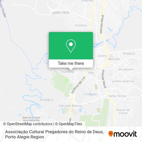 Associação Cultural Pregadores do Reino de Deus map