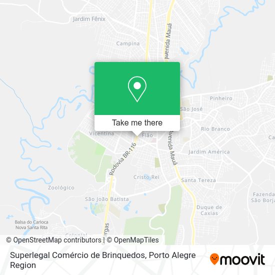 Superlegal Comércio de Brinquedos map