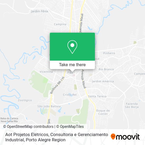 Aot Projetos Elétricos, Consultoria e Gerenciamento Industrial map