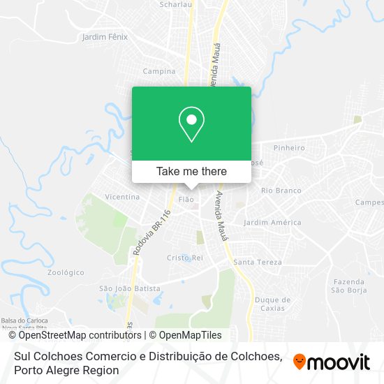 Sul Colchoes Comercio e Distribuição de Colchoes map