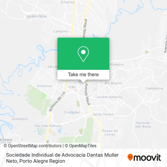 Sociedade Individual de Advocacia Dantas Muller Neto map