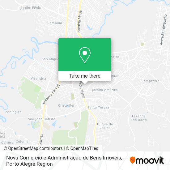 Nova Comercio e Administração de Bens Imoveis map