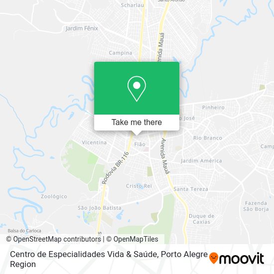 Centro de Especialidades Vida & Saúde map