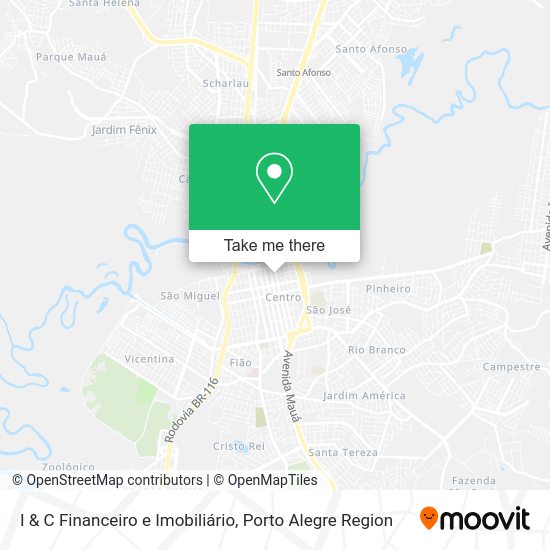 I & C Financeiro e Imobiliário map