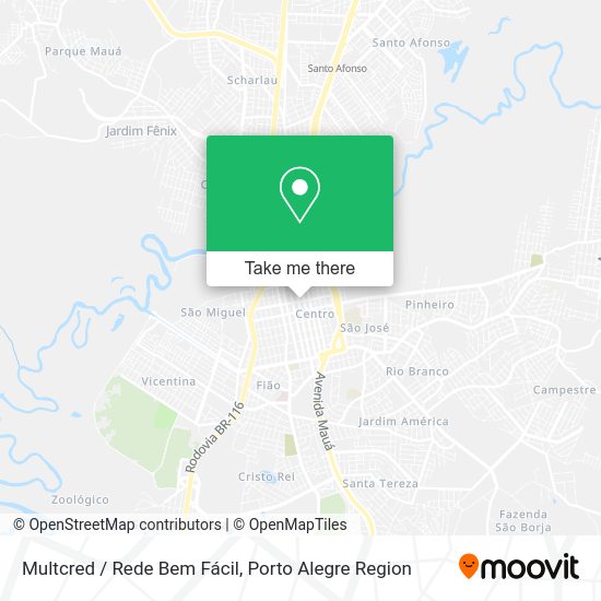 Multcred / Rede Bem Fácil map
