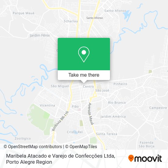 Maribela Atacado e Varejo de Confecções Ltda map