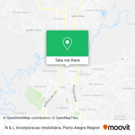 N & L Incorporacao Imobiliária map
